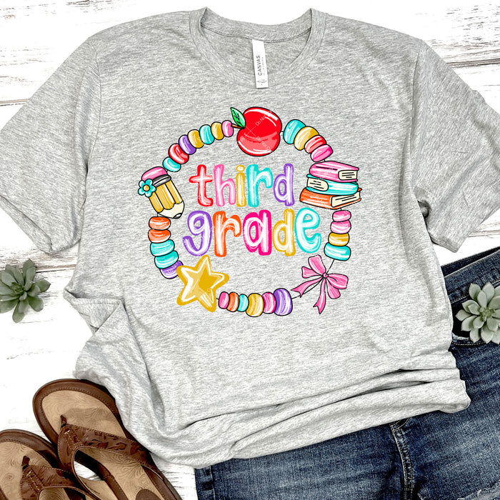 Third Grade Friendship Bracelet DTF Transfer