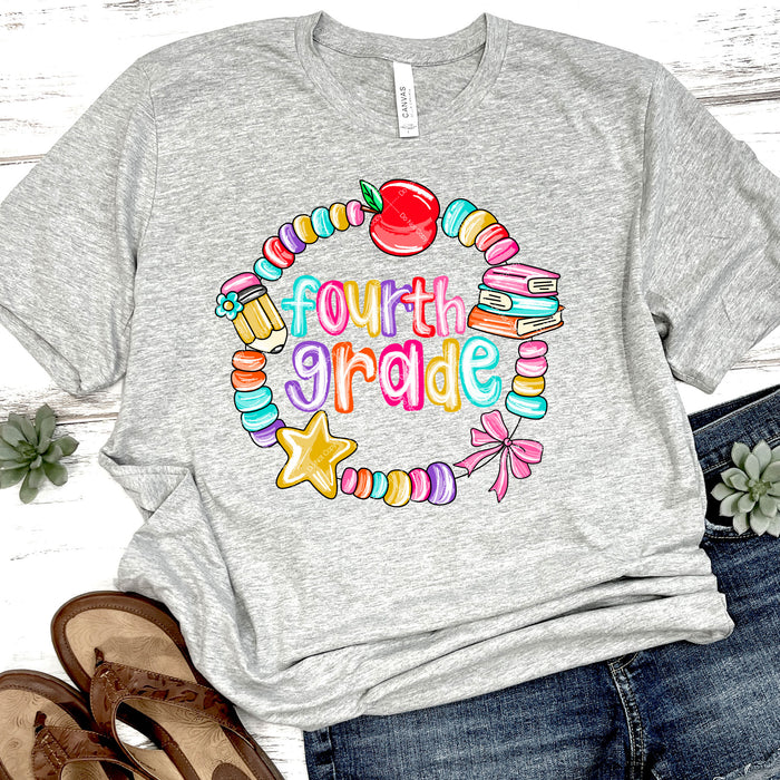 Fourth Grade Friendship Bracelet DTF Transfer