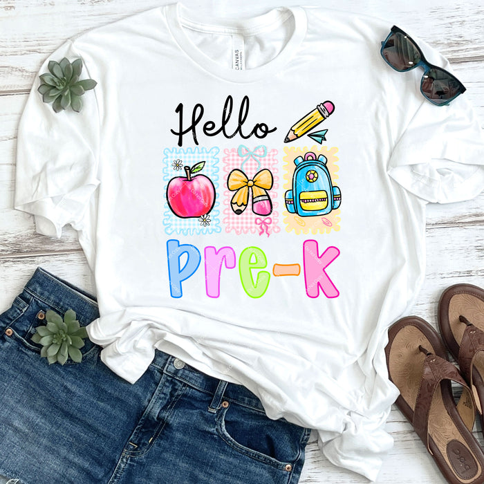 Hello Pre-K DTF Transfer