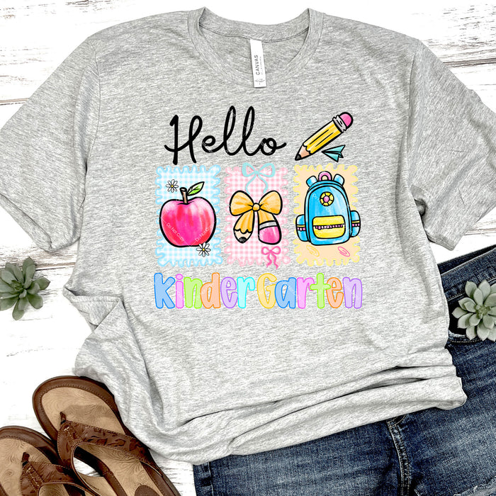 Hello Kindergarten DTF Transfer