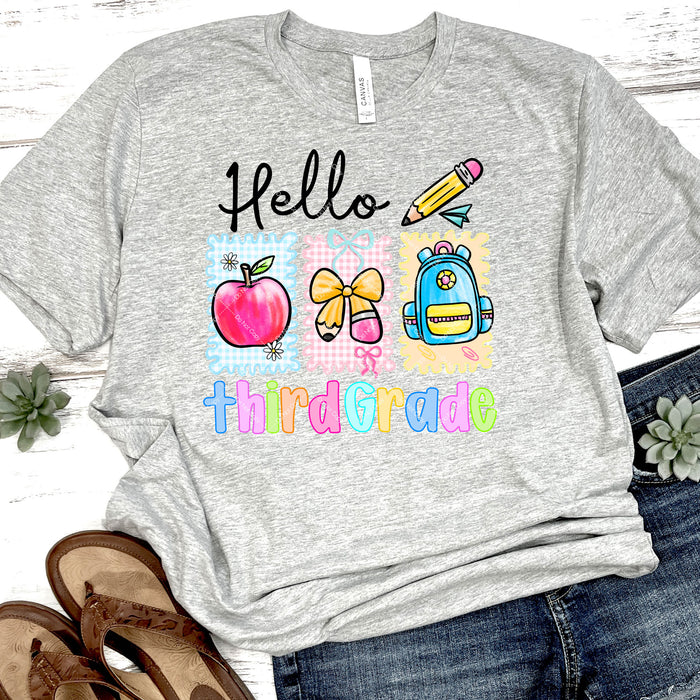 Hello Third Grade DTF Transfer