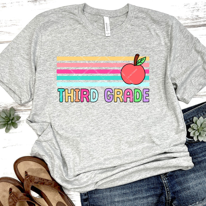 Third Grade Back To School DTF Transfer