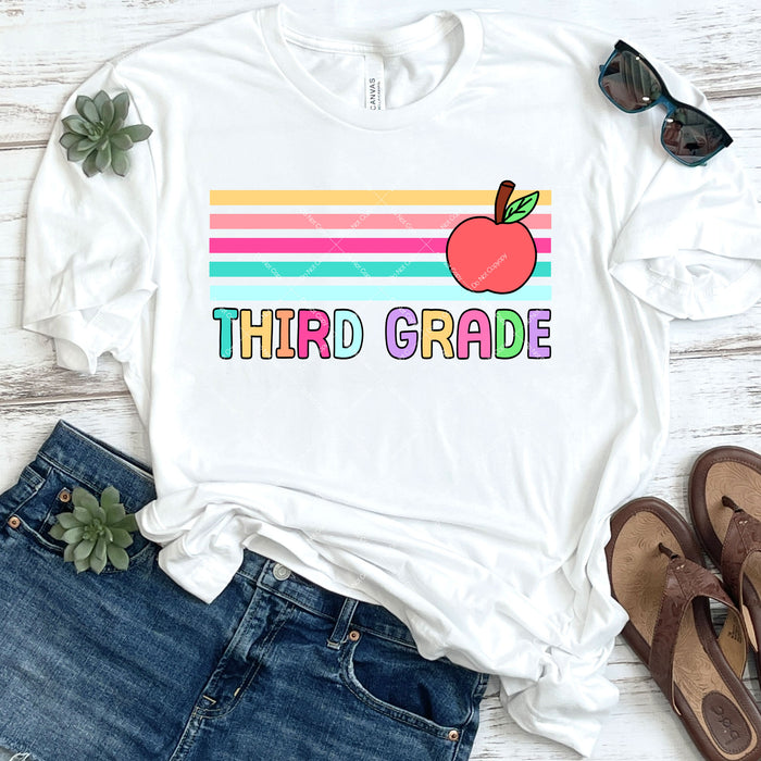 Third Grade Back To School DTF Transfer