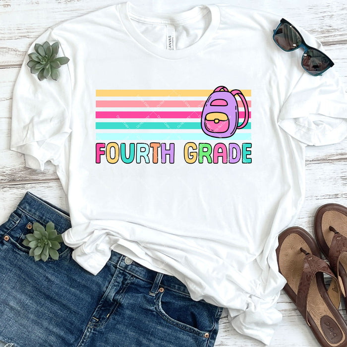 Fourth Grade Back To School DTF Transfer