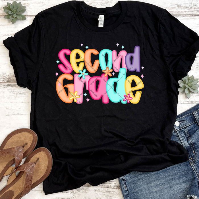 Second Grade Dazzler DTF Transfer