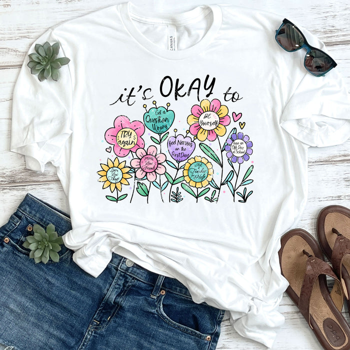 It's OK To Be Yourself DTF Transfer