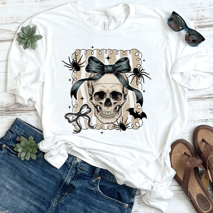 Coquette Skull DTF Transfer
