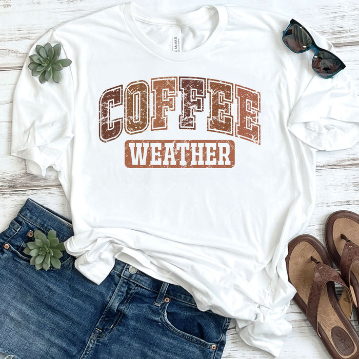 Distressed Coffee Weather DTF Transfer