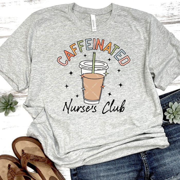 Caffeinated Nurses Club DTF Transfer