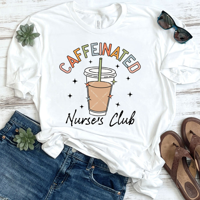 Caffeinated Nurses Club DTF Transfer