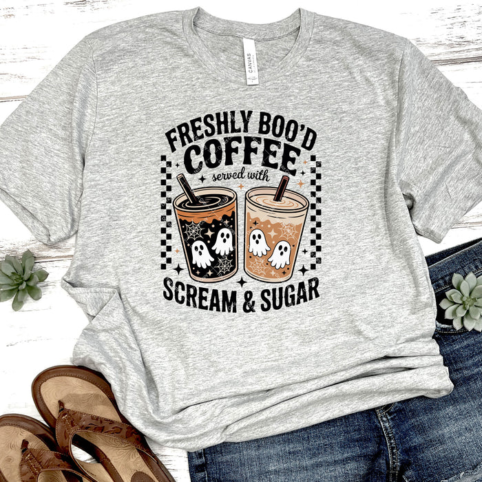Freshly Boo'd Coffee with Scream & Sugar DTF Transfer