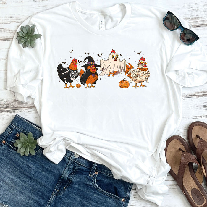 Trick or Treating Chickens DTF Transfer