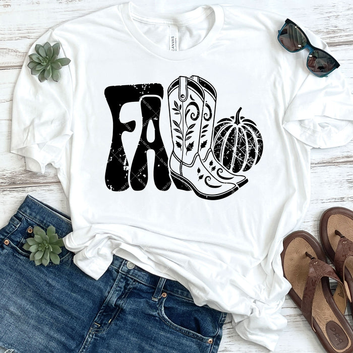 Western Fall DTF Transfer