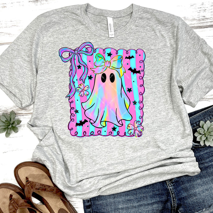 Colorful Coquette Ghost DTF Transfer