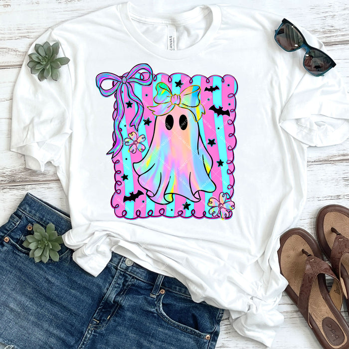 Colorful Coquette Ghost DTF Transfer