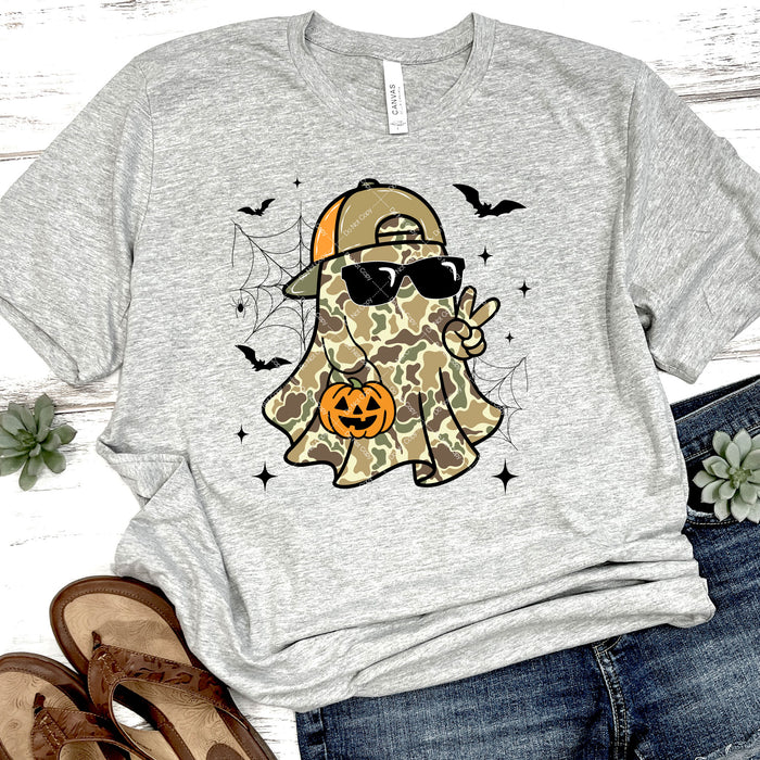 Camo Peace Ghost DTF Transfer