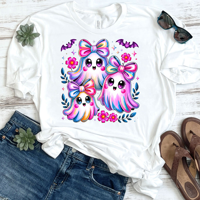 Cute & Colorful Halloween Ghosts DTF Transfer