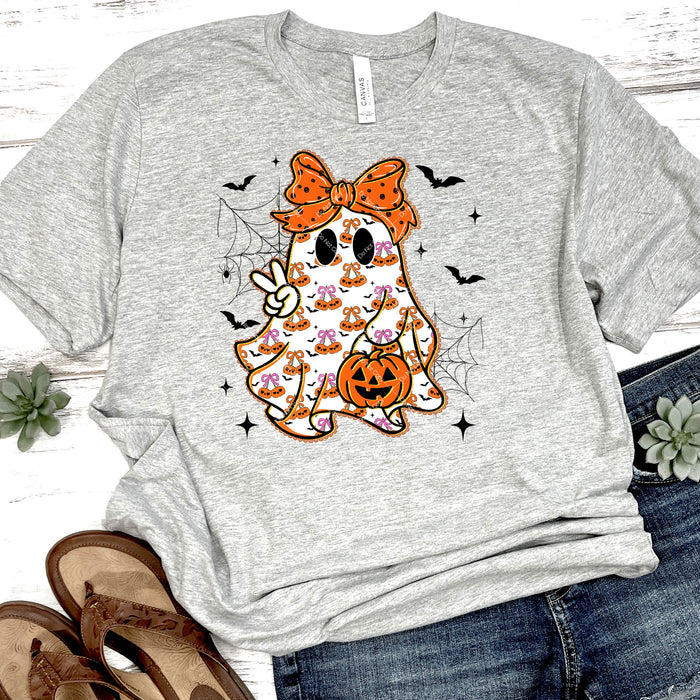 Cute Pumpkin Ghost DTF Transfer