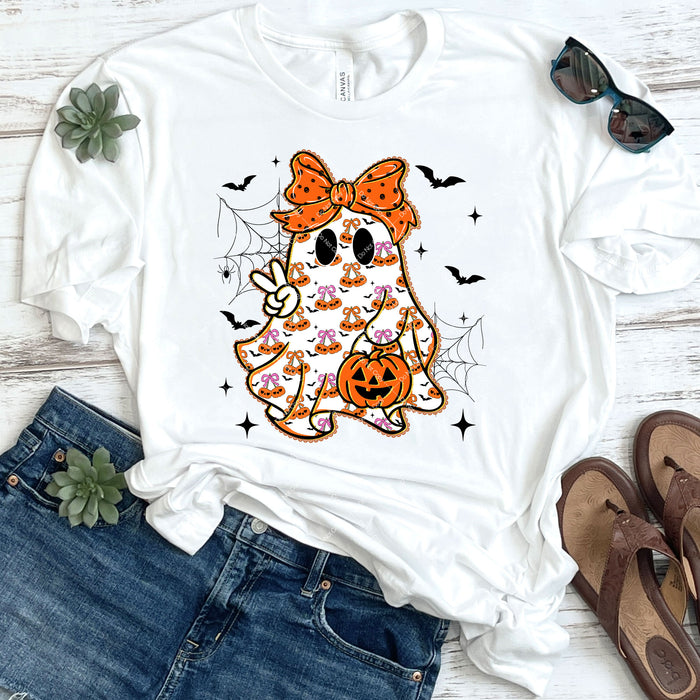 Cute Pumpkin Ghost DTF Transfer
