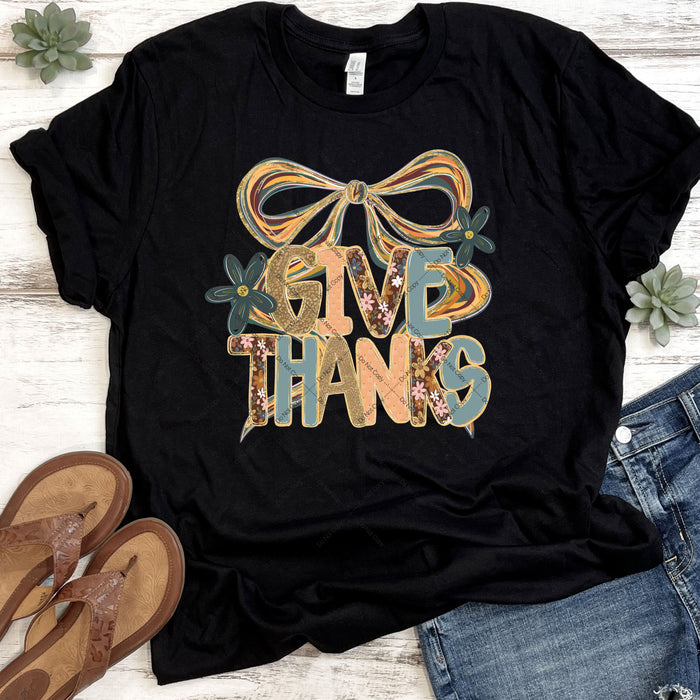 Give Thanks DTF Transfer