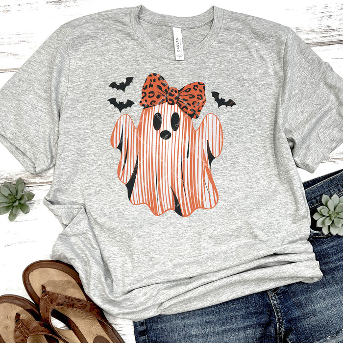 Spooky Striped Ghost DTF Transfer