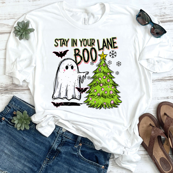 Stay In Your Lane, Christmas DTF Transfer