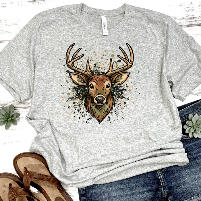 Glittery Trophy Buck DTF Transfer