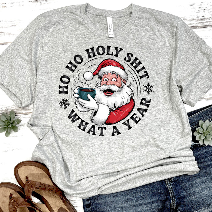 Ho Ho Holy Shit What A Year DTF Transfer