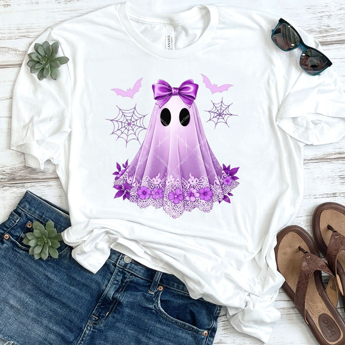 Lavender Coquette Ghost DTF Transfer