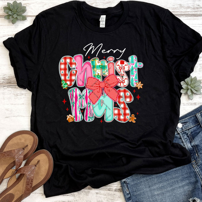 Merry Christmas DTF Transfer