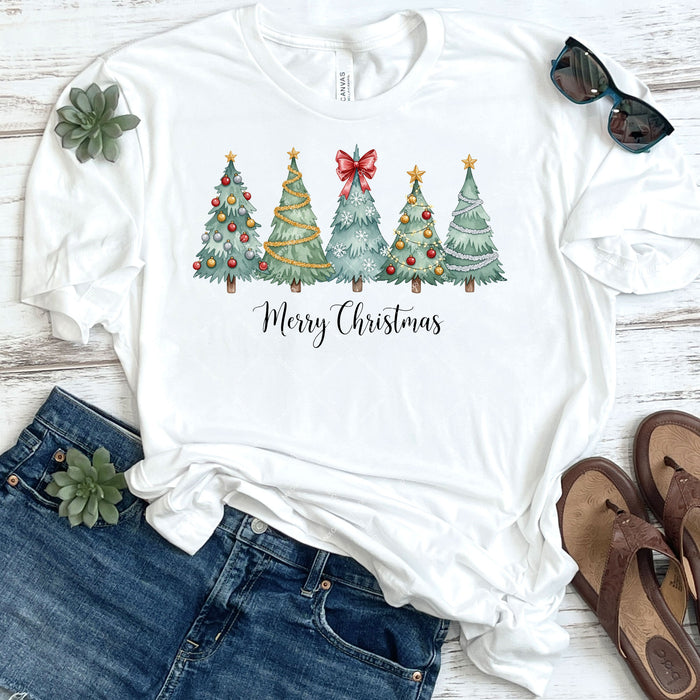 Merry Christmas Trees DTF Transfer