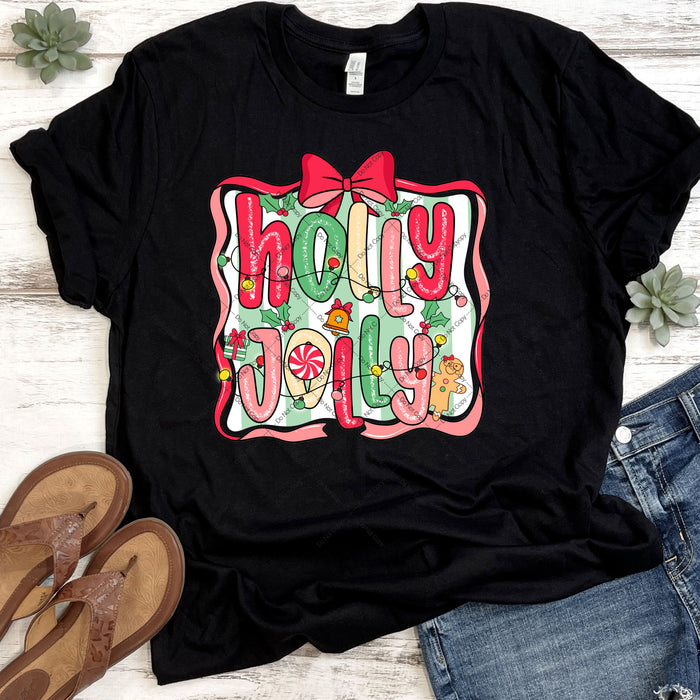 Holly Jolly Christmas DTF Transfer