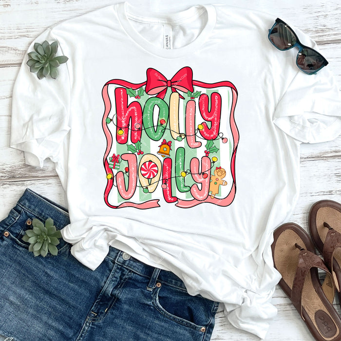 Holly Jolly Christmas DTF Transfer