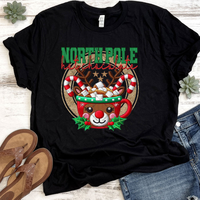 North Pole Hot Chocolate DTF Transfer