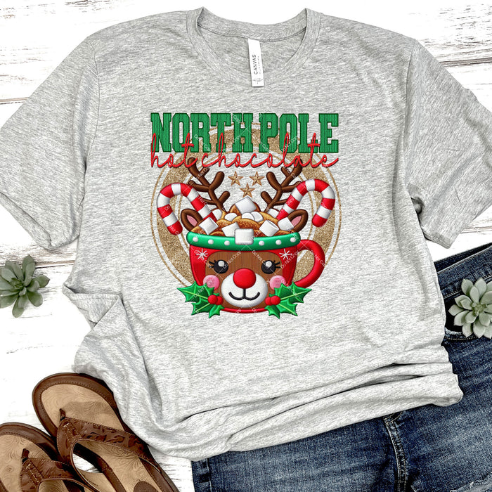 North Pole Hot Chocolate DTF Transfer