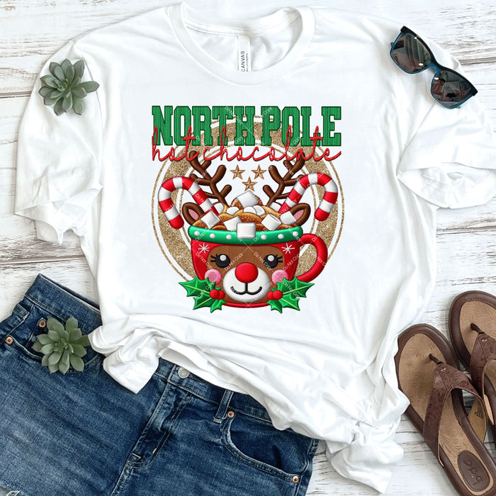 North Pole Hot Chocolate DTF Transfer