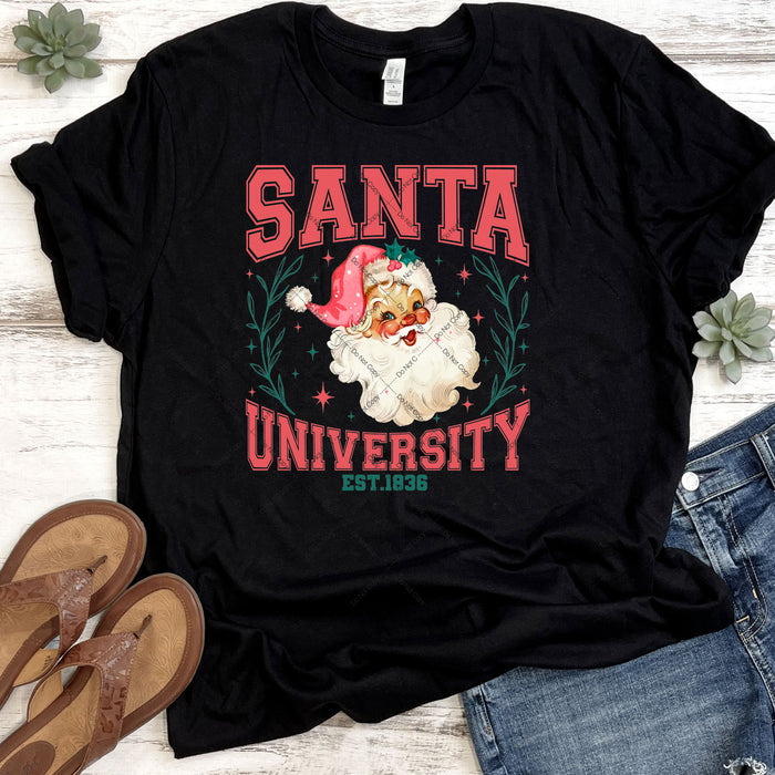 Santa University DTF Transfer
