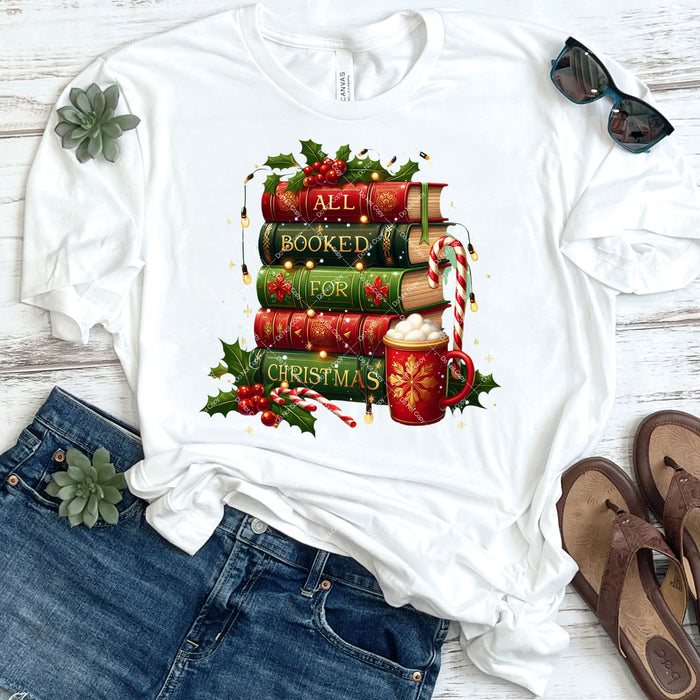 All Booked For Christmas DTF Transfer