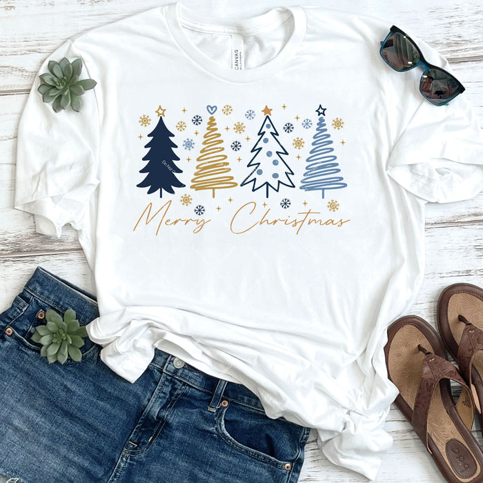 Merry Christmas Trees DTF Transfer