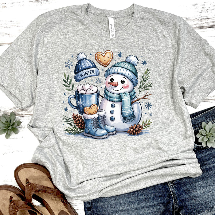 Winter Snowman DTF Transfer