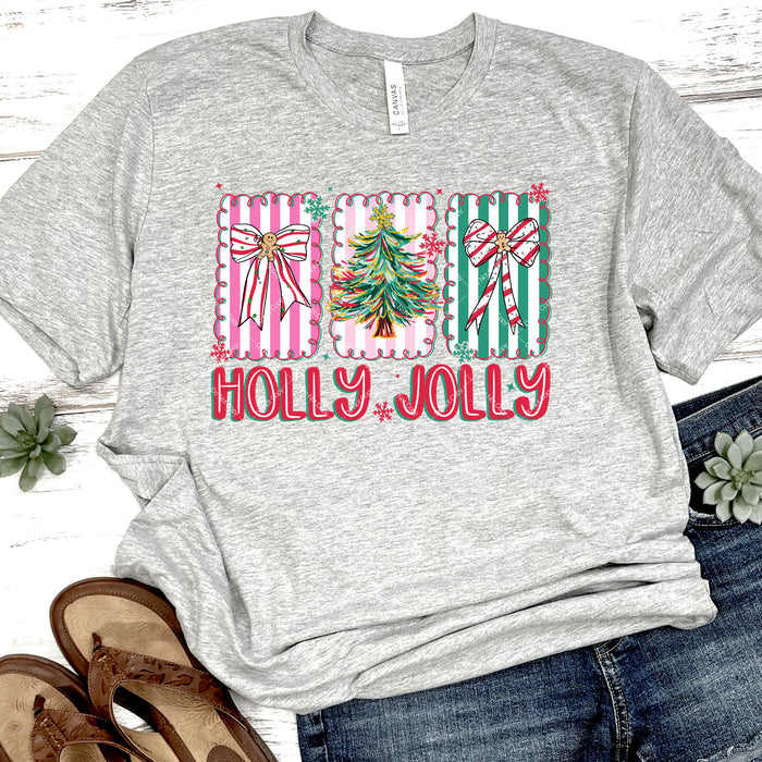 Holly Jolly Coquette Christmas DTF Transfer
