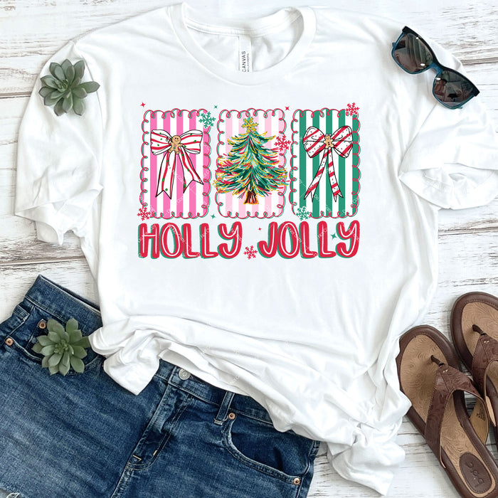 Holly Jolly Coquette Christmas DTF Transfer