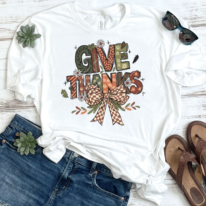 Give Thanks DTF Transfer