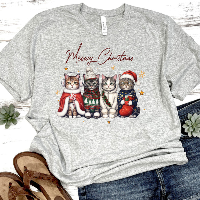 Meowy Christmas DTF Transfer