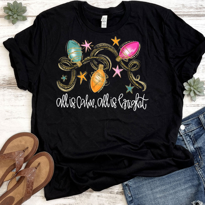 All is Calm, All is Bright DTF Transfer