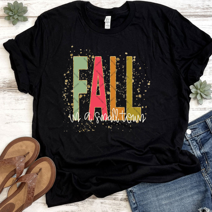 Fall In A Small Town DTF Transfer