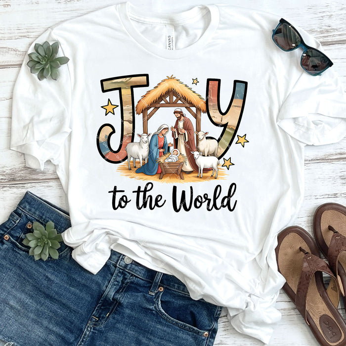 Joy To The World DTF Transfer