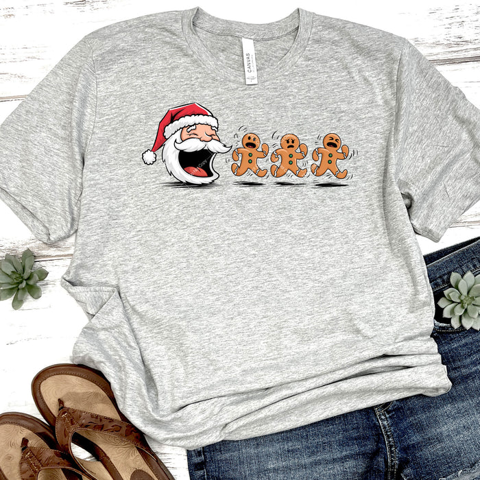 Santa Man After Gingerbread Men DTF Transfer