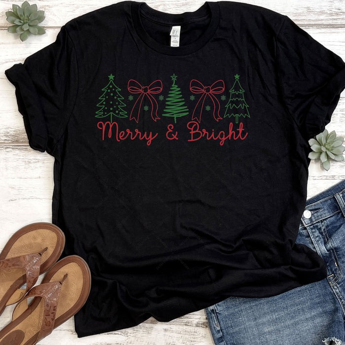 Merry & Bright DTF Transfer