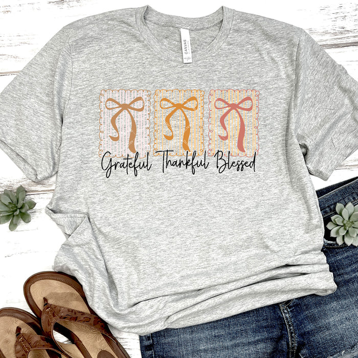 Grateful Thankful Blessed DTF Transfer